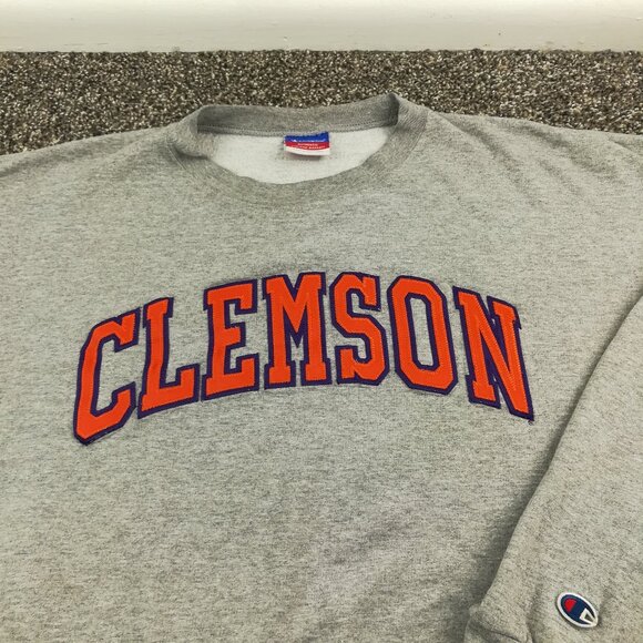 Champion Other - Vintage Clemson Tigers Sweatshirt Champion Crewneck Embroidered Mens 2XL Y2K